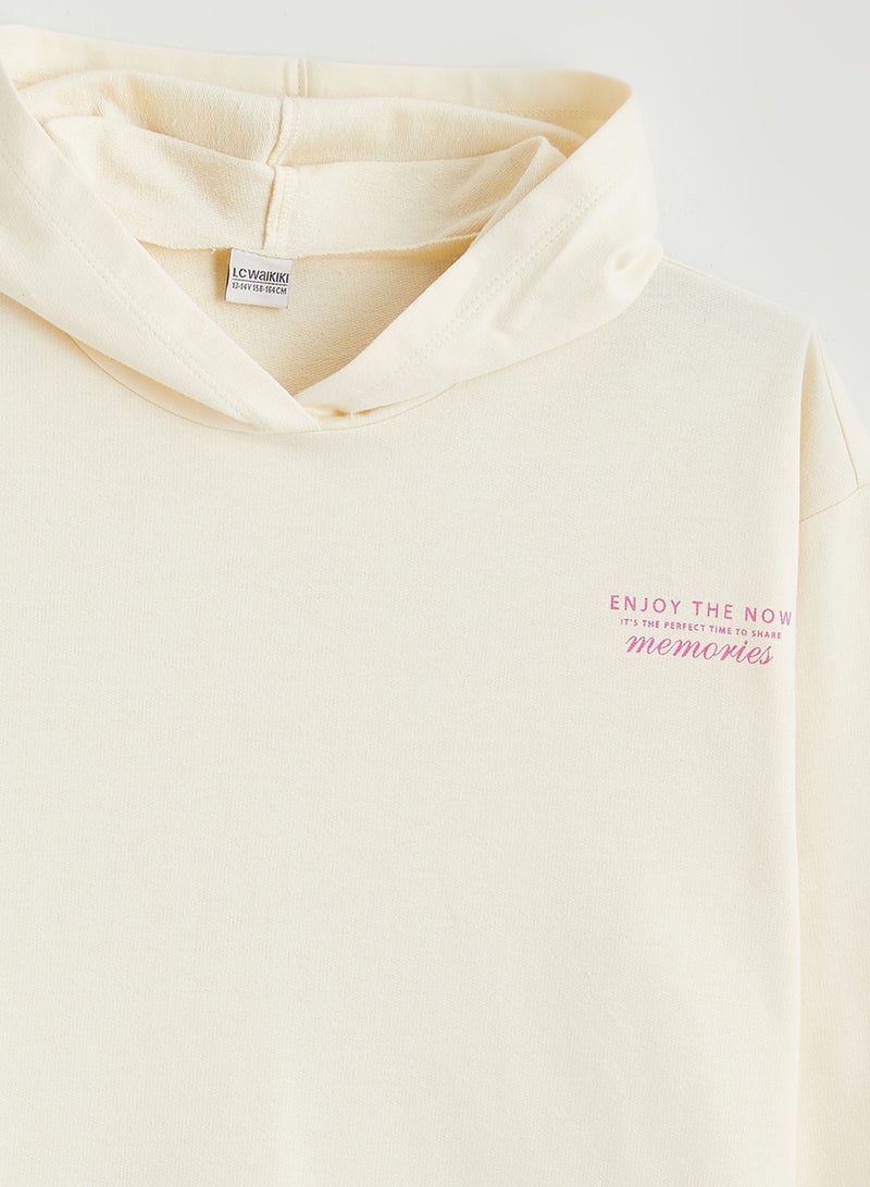 ال سي وايكيكي سويتشيرت بناتي بغطاء رأس - Image 3